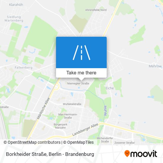 Карта Borkheider Straße
