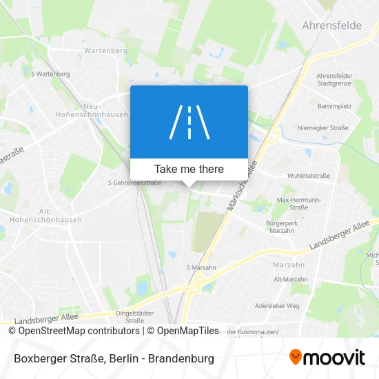 Карта Boxberger Straße