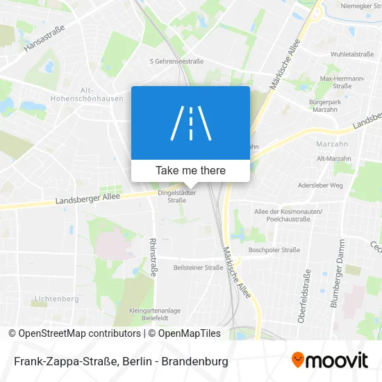 Карта Frank-Zappa-Straße