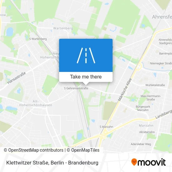 Карта Klettwitzer Straße