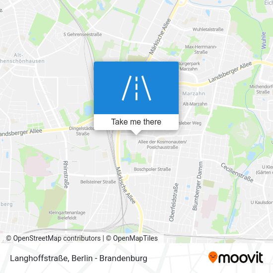 Langhoffstraße map