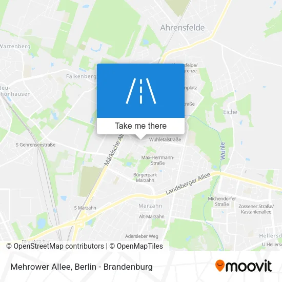 Карта Mehrower Allee