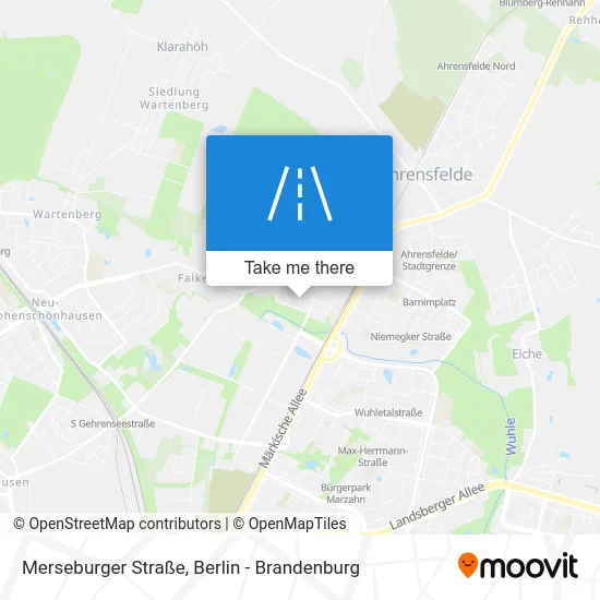 Карта Merseburger Straße