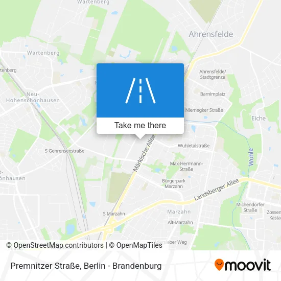 Карта Premnitzer Straße