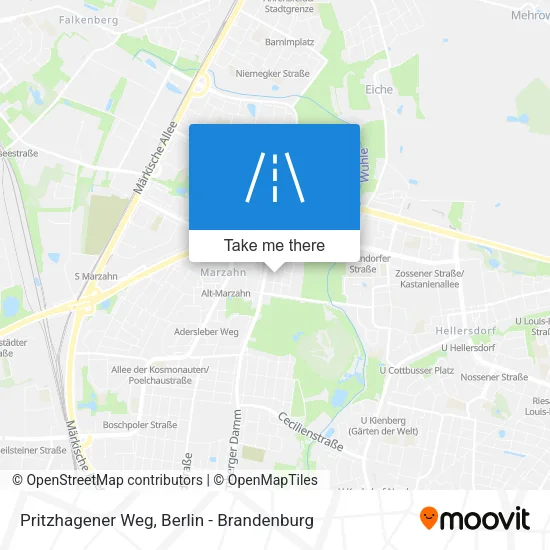Карта Pritzhagener Weg