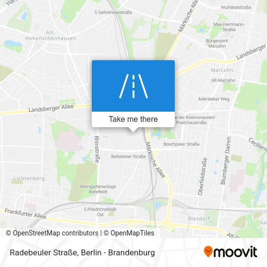 Карта Radebeuler Straße