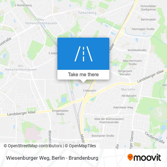 Wiesenburger Weg map