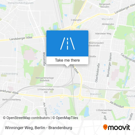 Карта Winninger Weg