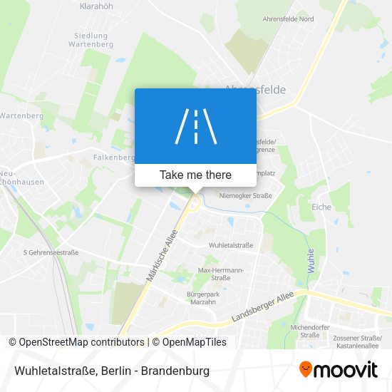 Wuhletalstraße map