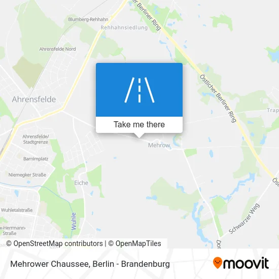Mehrower Chaussee map
