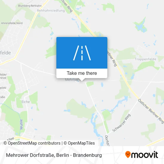 Карта Mehrower Dorfstraße