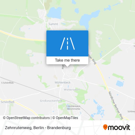 Zehnrutenweg map