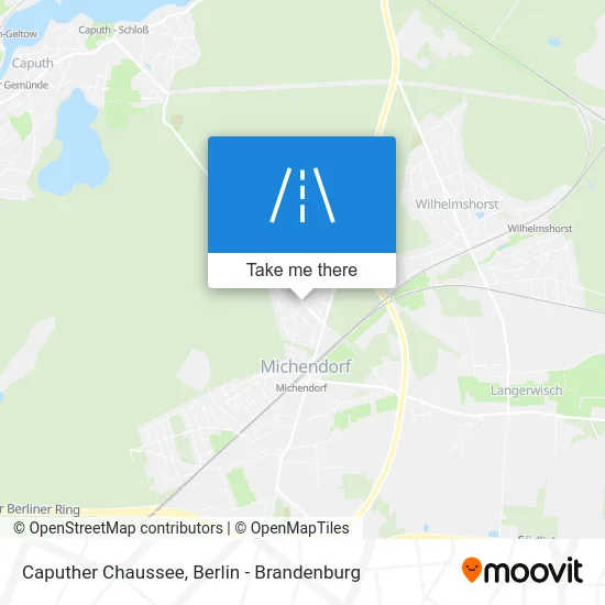 Caputher Chaussee map