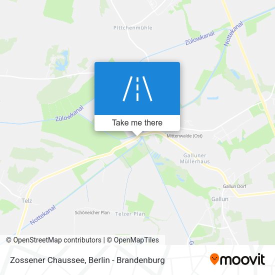 Zossener Chaussee map