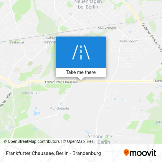 Frankfurter Chaussee map