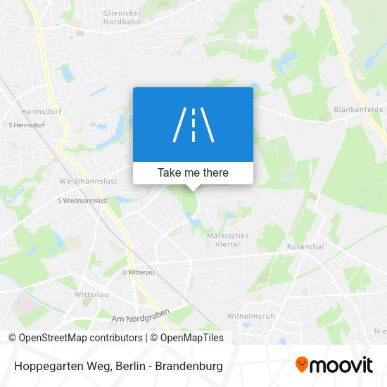 Hoppegarten Weg map