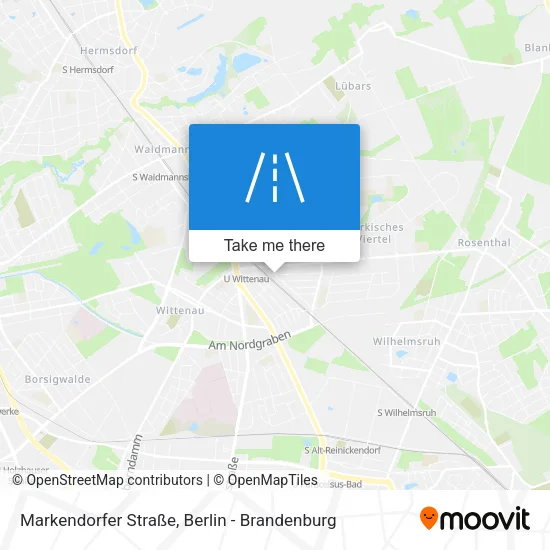 Карта Markendorfer Straße