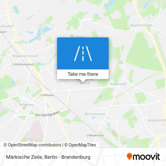 Карта Märkische Zeile
