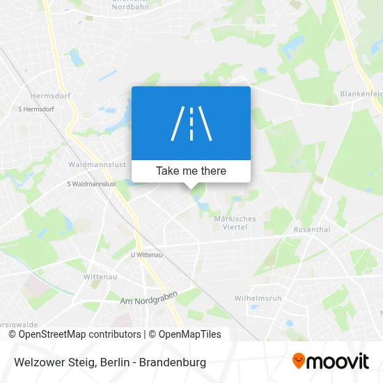 Welzower Steig map