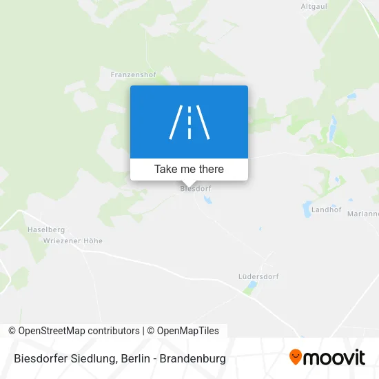 Карта Biesdorfer Siedlung