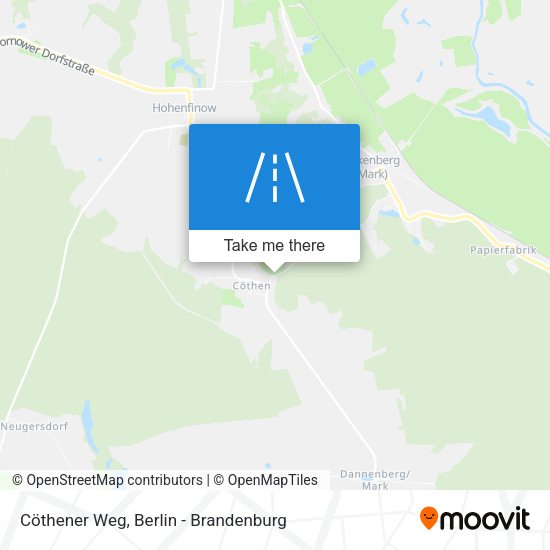 Cöthener Weg map