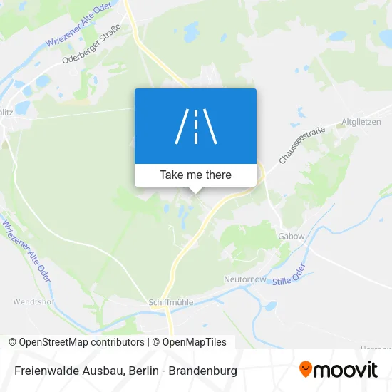 Карта Freienwalde Ausbau