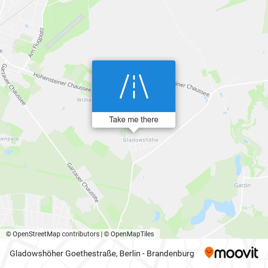 Карта Gladowshöher Goethestraße