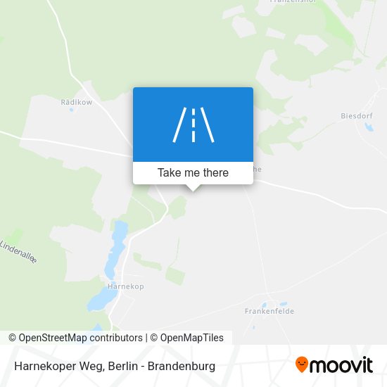 Harnekoper Weg map