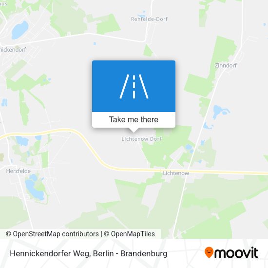 Hennickendorfer Weg map
