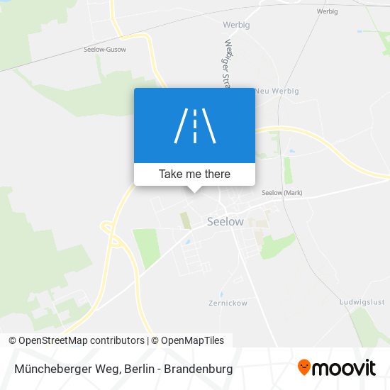 Müncheberger Weg map