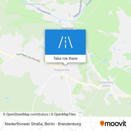 Niederfinower Straße map