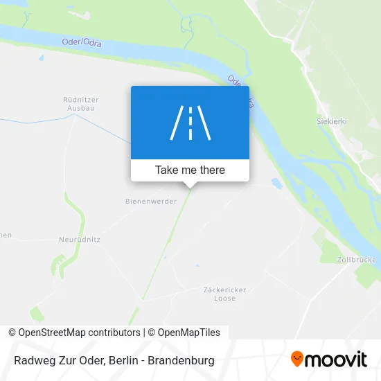 Карта Radweg Zur Oder
