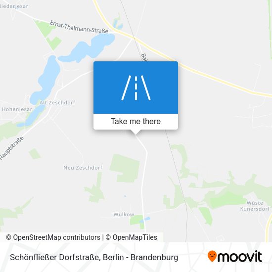 Schönfließer Dorfstraße map