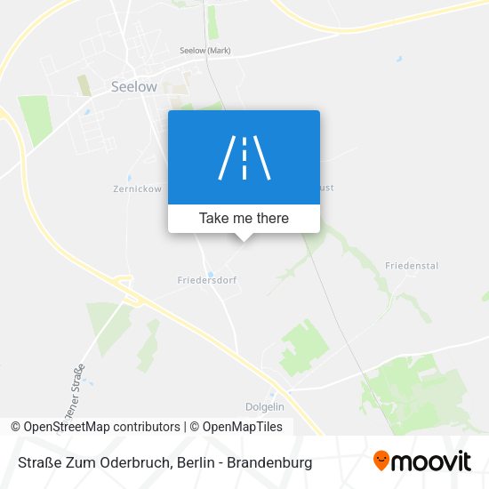 Straße Zum Oderbruch map