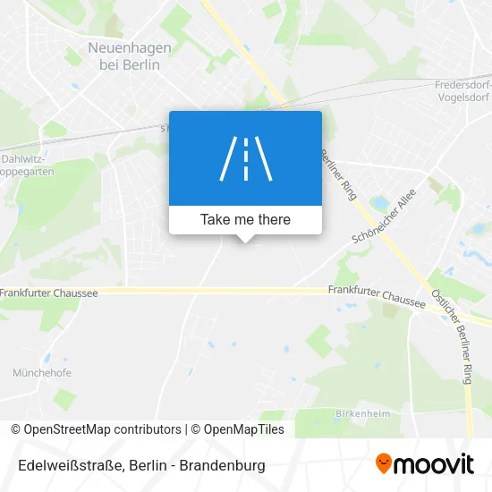 Карта Edelweißstraße