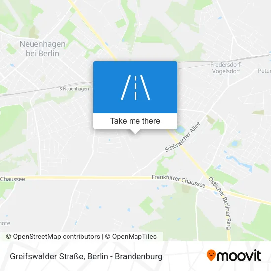 Карта Greifswalder Straße