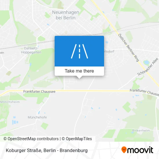 Карта Koburger Straße