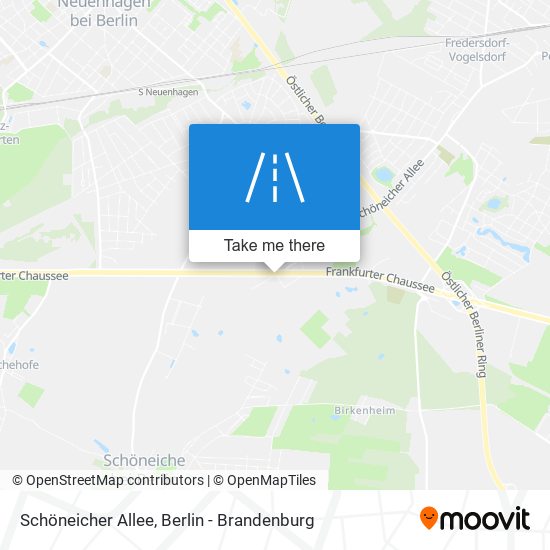 Schöneicher Allee map