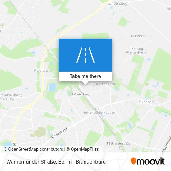 Карта Warnemünder Straße