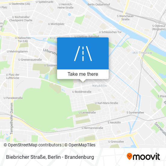 Карта Biebricher Straße