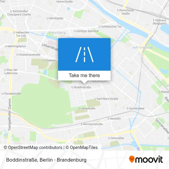 Карта Boddinstraße