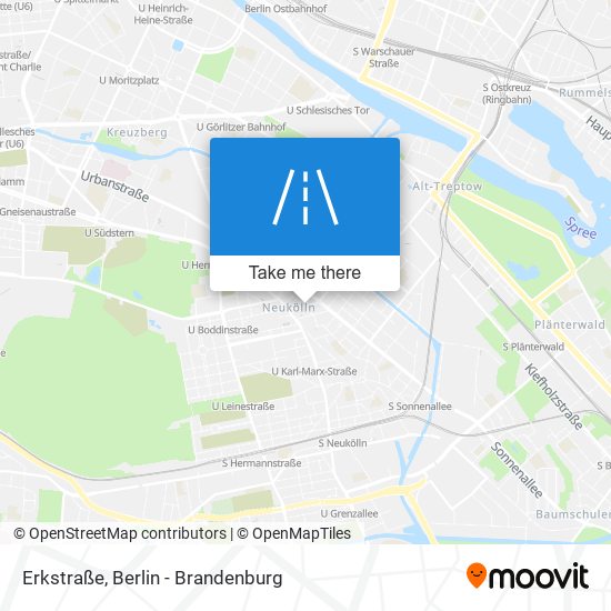 Карта Erkstraße
