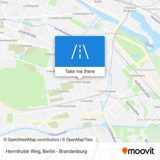 Карта Herrnhuter Weg