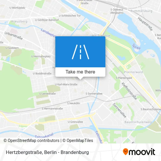 Карта Hertzbergstraße