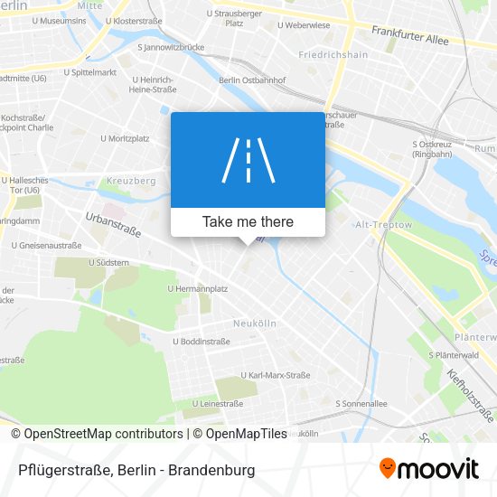 Pflügerstraße map