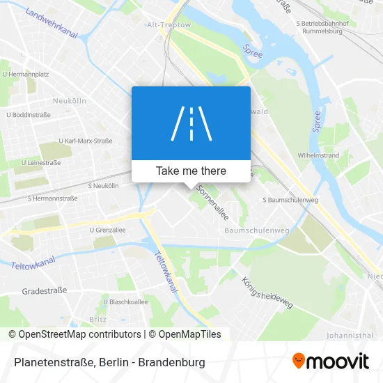 Planetenstraße map