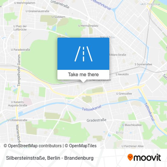 Silbersteinstraße map