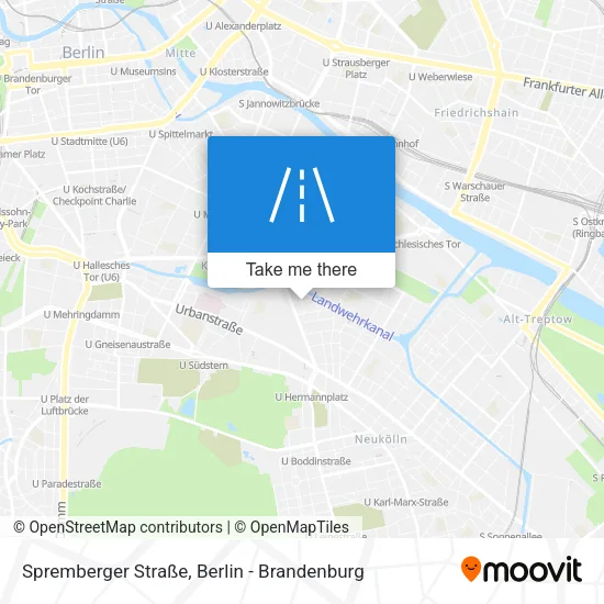 Карта Spremberger Straße