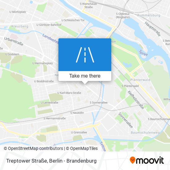 Treptower Straße map