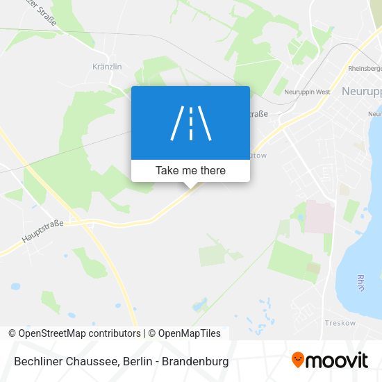 Bechliner Chaussee map